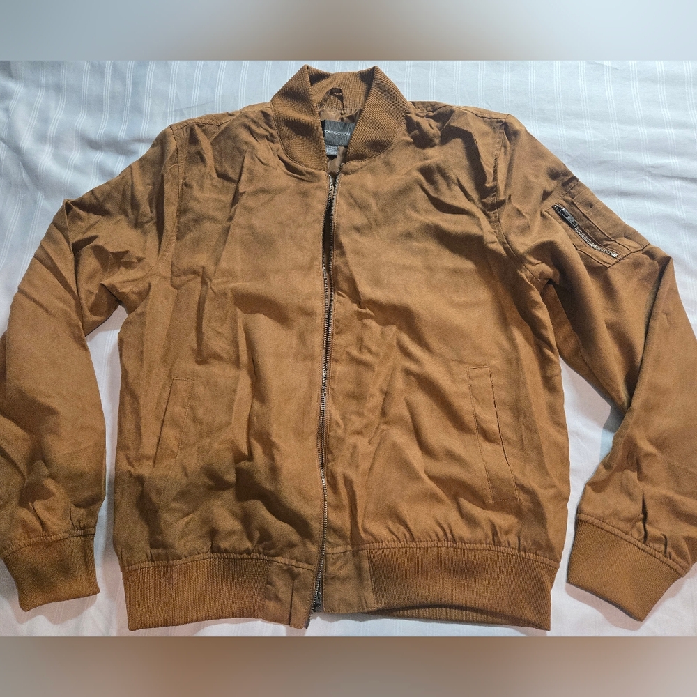 NWT French Connection Faux Suede Bomber Jacket XL